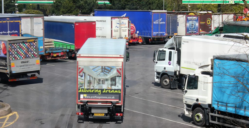 lorries parking