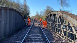 Repairs taking place on the nuneham viaduct