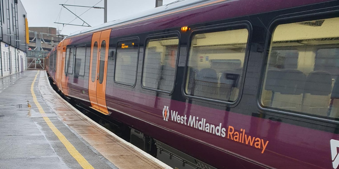 A West Midlands electric train.
